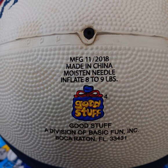 2018 New England Patriots BASKETBALL - Made by Good Stuff - Inflates to 8-9 Lbs - Picture 5 of 7
